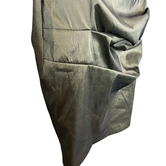 Cachet Womens Green Lined Babydoll Ruched Whimsigoth Sleeveless Party Dress 8 - Picture 7 of 16